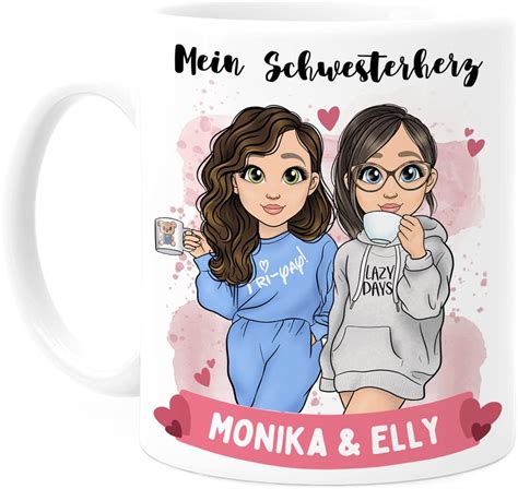 geschenk schwester personalisiert|Schwester geschenk .